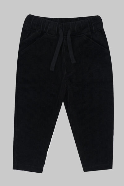 Minikid velvetai comfort fit pants black